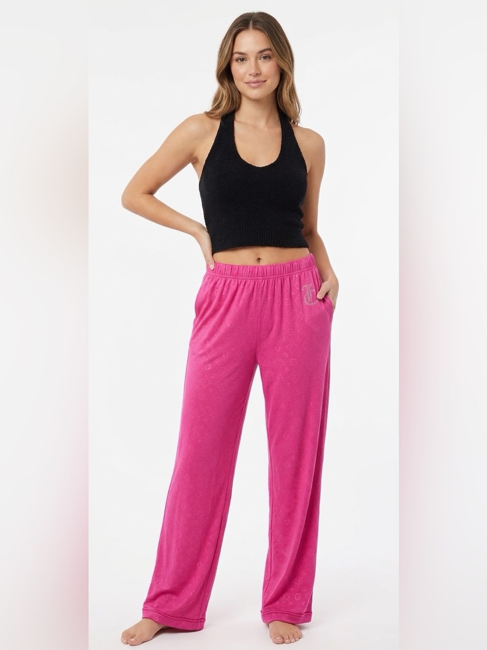 Juicy Couture Hot Pink Wide-Leg Pants - Size S